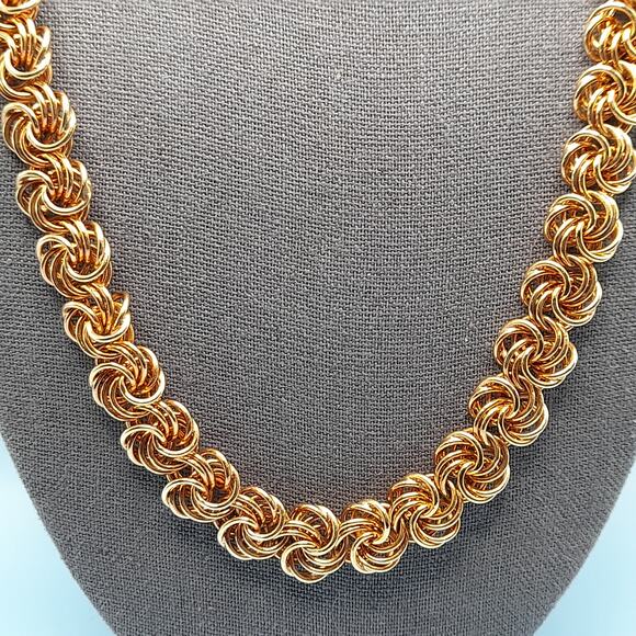 Vintage Edwin Pearl Gold Plated Chain Necklace, 24 Inches, 1980s - Picture 2 of 9